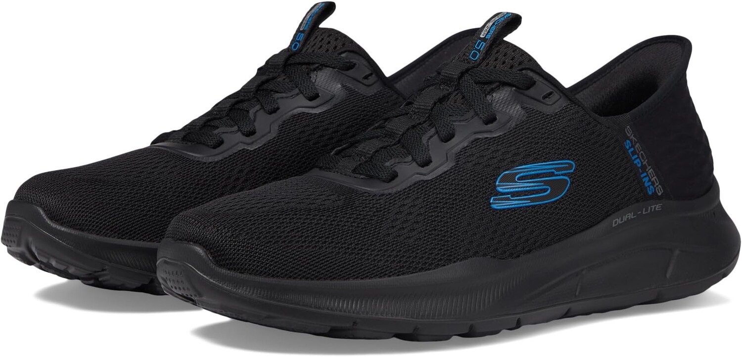 

Кроссовки Equalizer 5.0 Hands Free Slip-Ins SKECHERS, цвет Black/Blue, Черный, Кроссовки Equalizer 5.0 Hands Free Slip-Ins SKECHERS, цвет Black/Blue