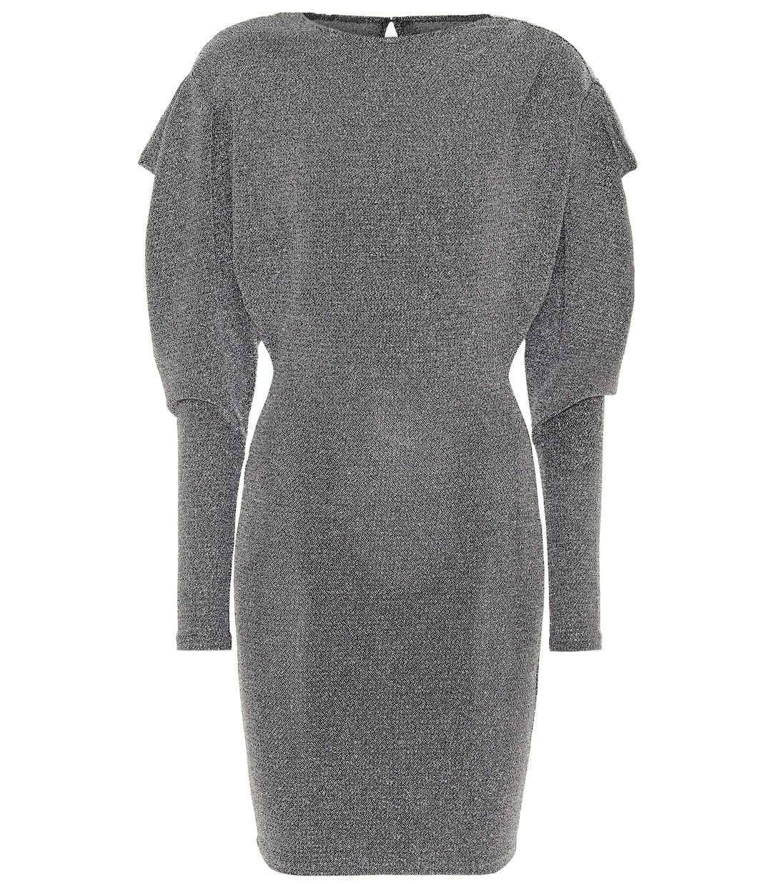 

Мини-платье Waden с металлическим принтом Isabel Marant, Black Silver