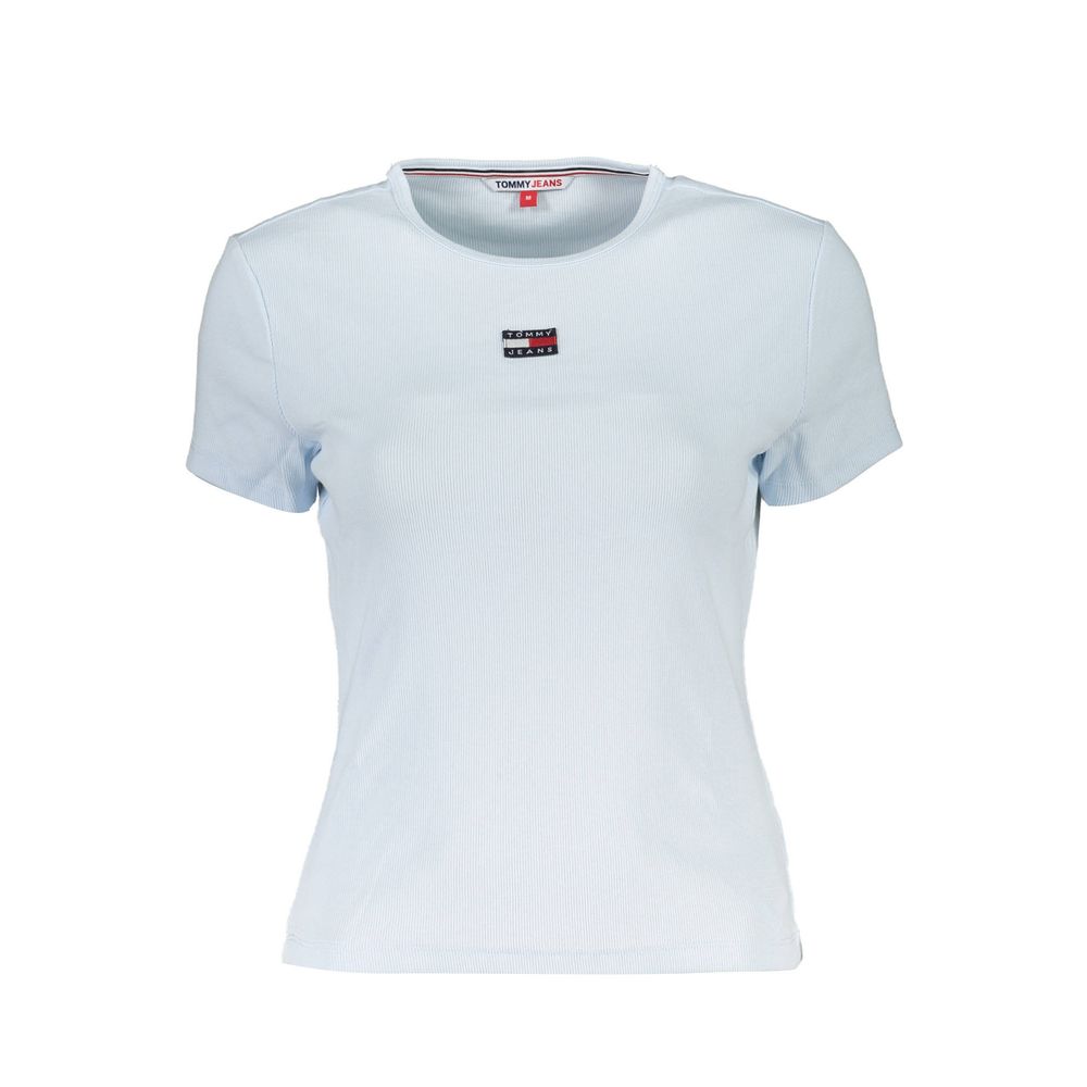 

Синяя хлопковая футболка Tommy Hilfiger, синий