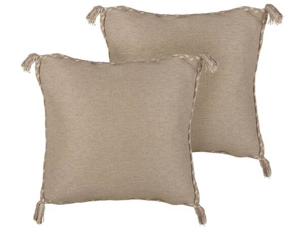

Подушка Beliani 2 шт ERIGERON, 45x45x45 см, бежевый