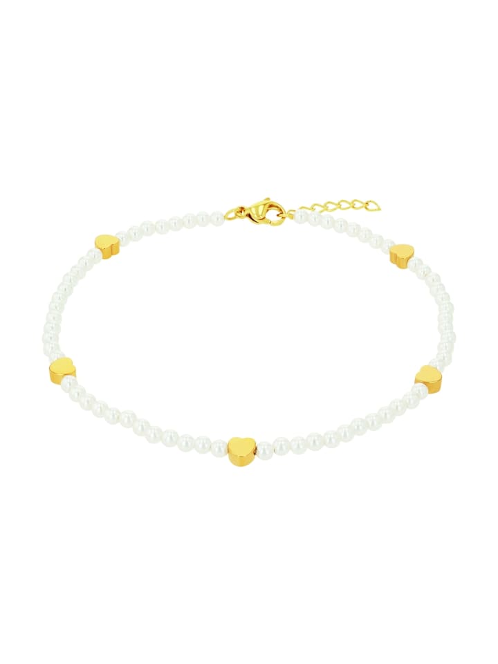 

Amor Браслет на лодыжку из нержавеющей стали, с IP-покрытием из золота