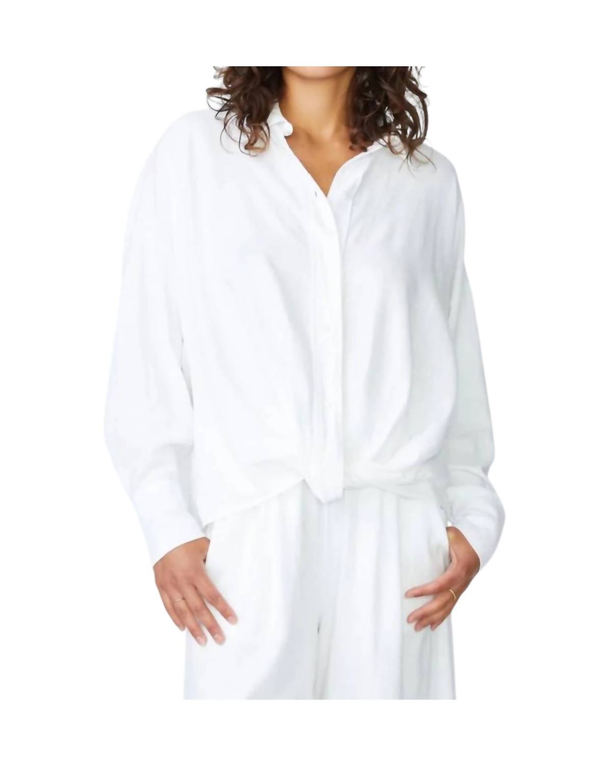 

Льняная рубашка оверсайз в пене Stateside, Foam