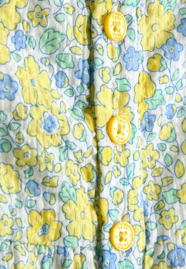 Комбинезон с принтом, прямого кроя Jojo Maman Bébé, Yellow Floral — фото 3