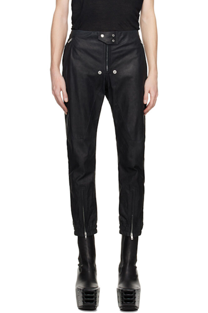 

Черные кожаные штаны Hollywood Luxor Jogger Rick Owens