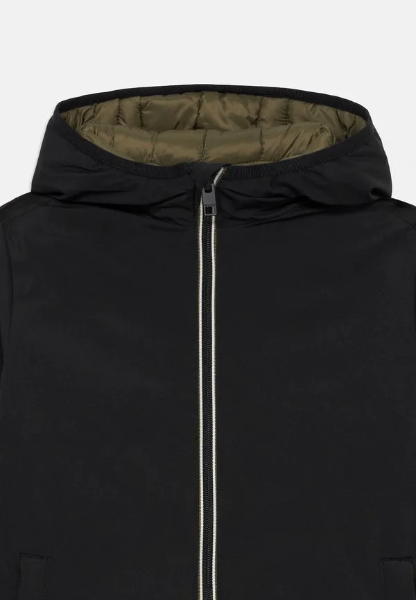 Двусторонняя куртка jjebrook, легкая куртка для подростков. Jack & Jones Junior, Black/Olive — фото 4