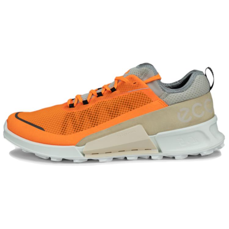 

Кроссовки ecco Lifestyle Shoes Men Low-top Gray-orange, синий