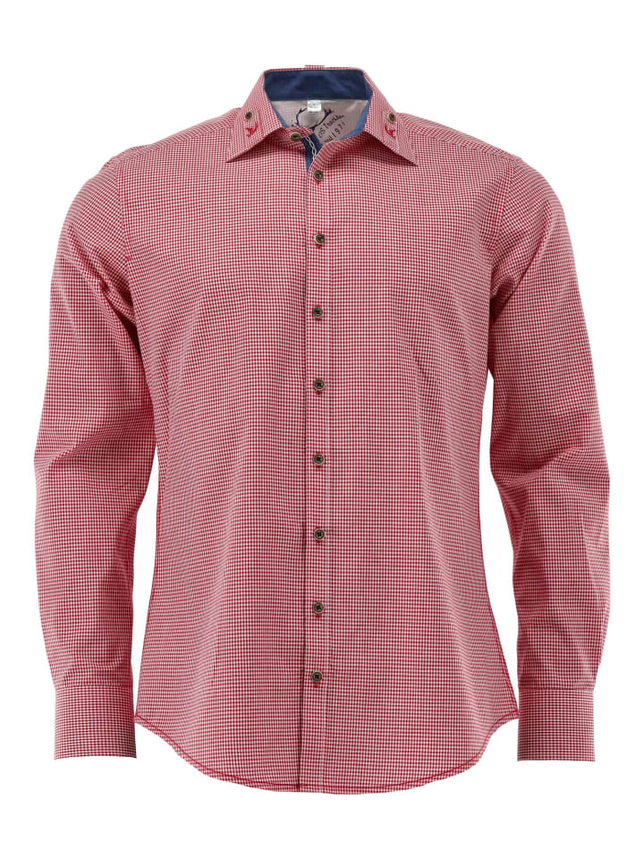 

Традиционная рубашка Фрусла ярко-красного цвета OS-Trachten