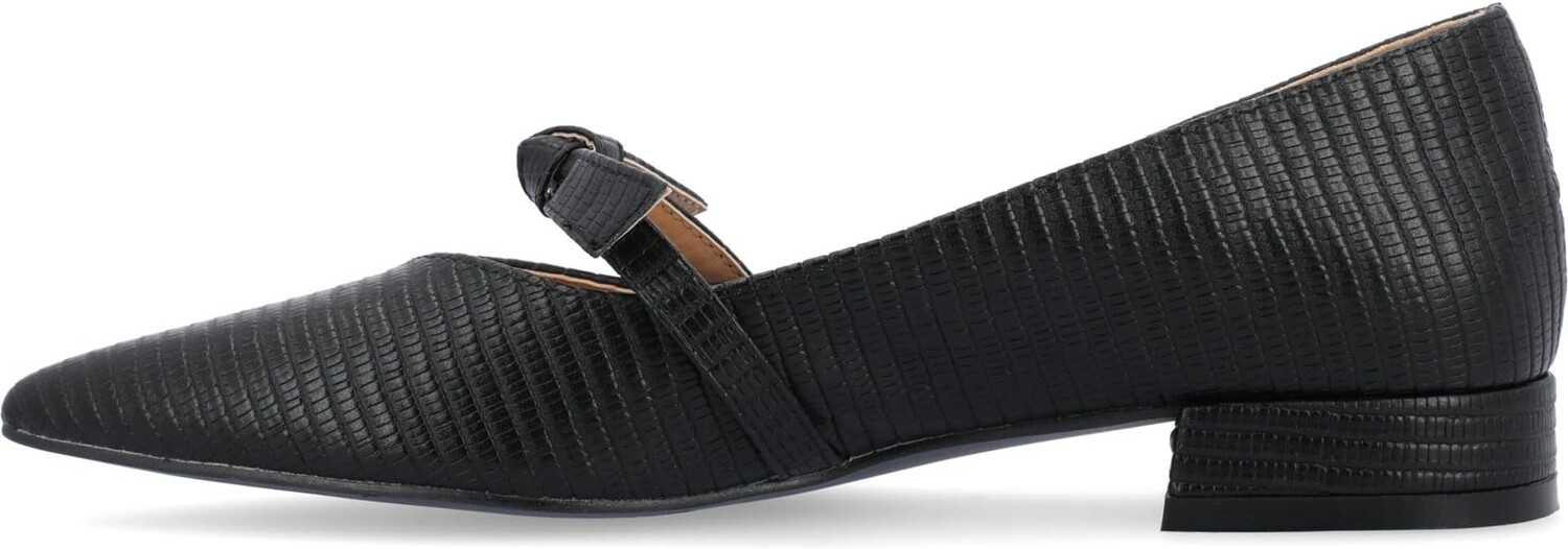 Туфли на плоской подошве Journee Collection Cait Flats, черный — фото 4