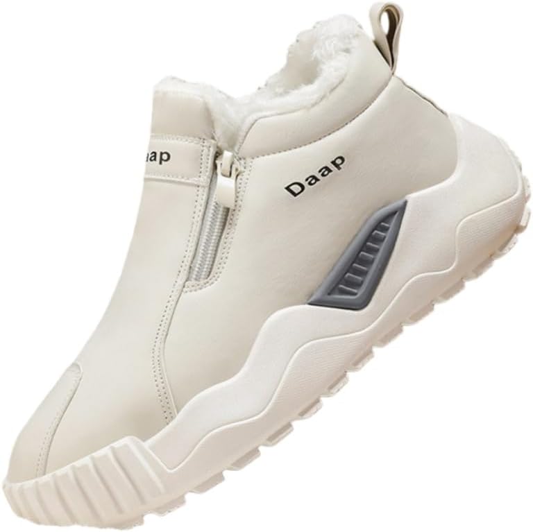 

Зимние мужские ботинки на высокой подошве- толстые и теплые снежные ботинки, повседневные, с противоскользящей толстой подошвой, из морозостойкого хлопка, для повседневной активности на улице, в повседневном стиле Clolinde, белый