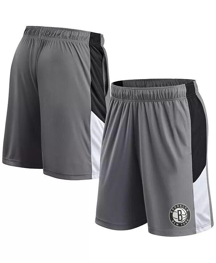 

Мужские серые шорты Brooklyn Nets Practice Performance Fanatics