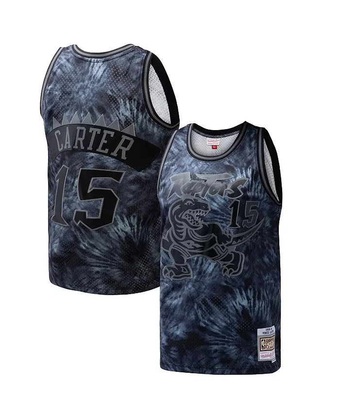 

Мужская баскетбольная майка Vince Carter Black Toronto Raptors Hardwood Classics 1998/99 в стиле тай-дай в формате Swingman Mitchell & Ness