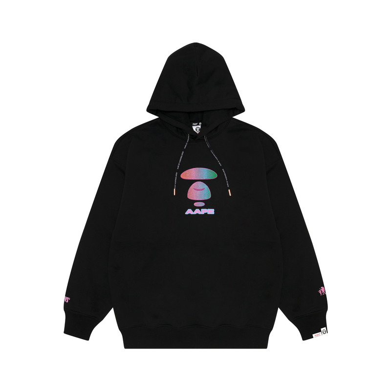 

Белая толстовка с вышитым логотипом Aape на шнурке