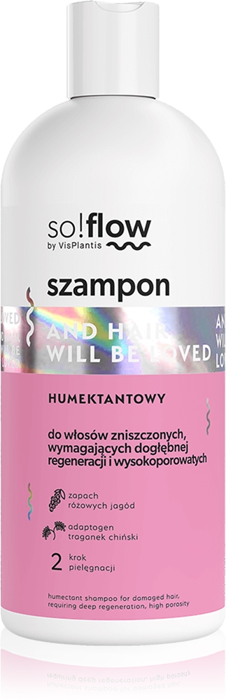 

Увлажняющий шампунь для поврежденных волос So!Flow, 300 мл