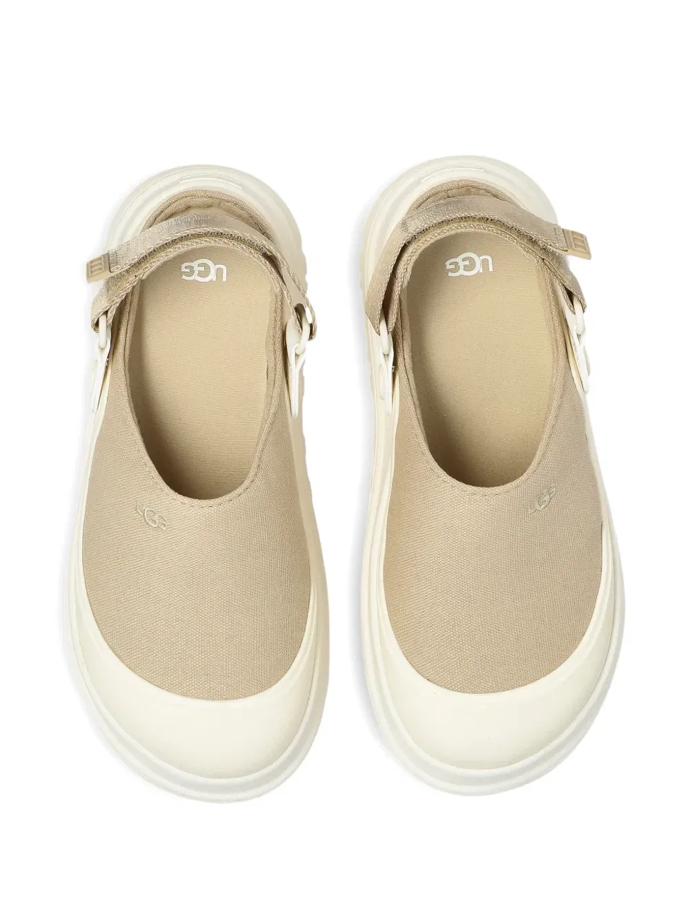 Сабо с брезентовым ремешком Ugg Kids, нейтральный — фото 4