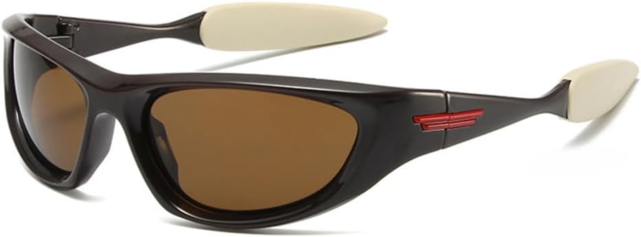 

Ретро-панк солнцезащитные очки «кошачий глаз» для женщин, для занятий спортом на открытом воздухе, солнцезащитные очки UV400 для мужчин, очки для вождения JRSMLF, Brown Tea