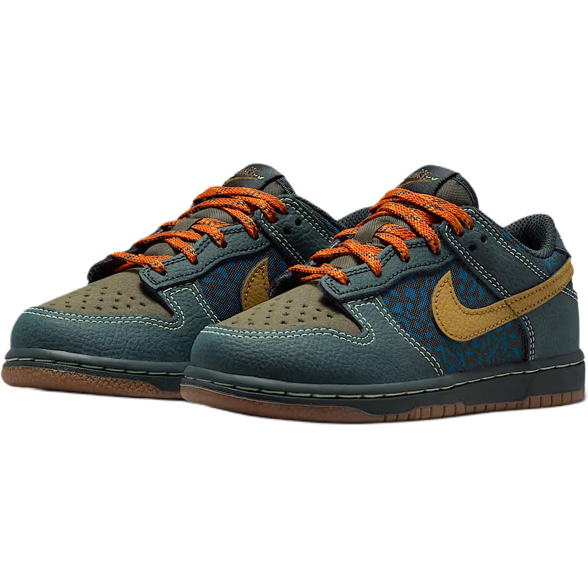 Nike Dunk Low детские скейтбординг кроссовки dark green — фото 4