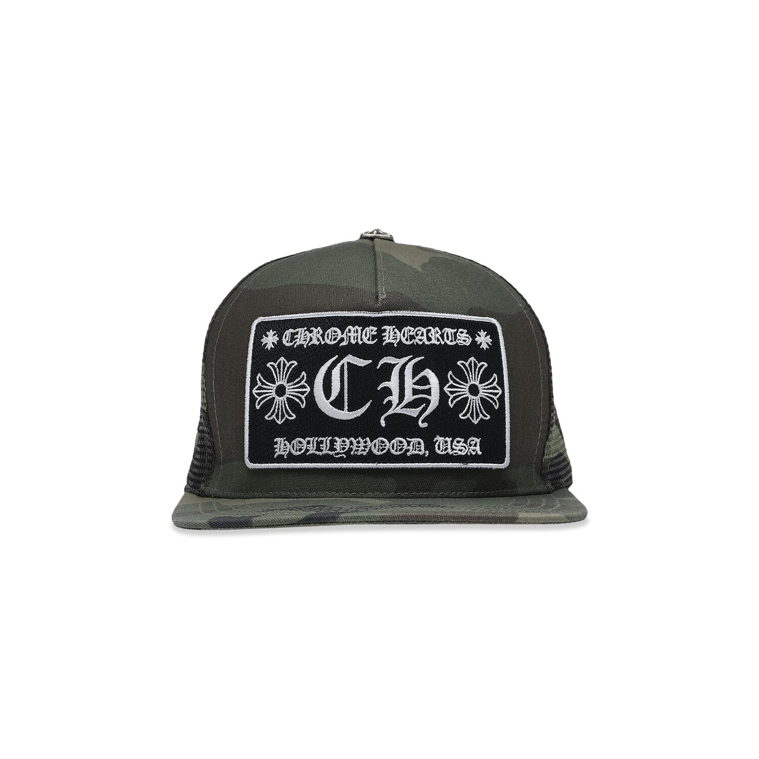 

Кепка Chrome Hearts Hollywood Trucker, зеленый камуфляж