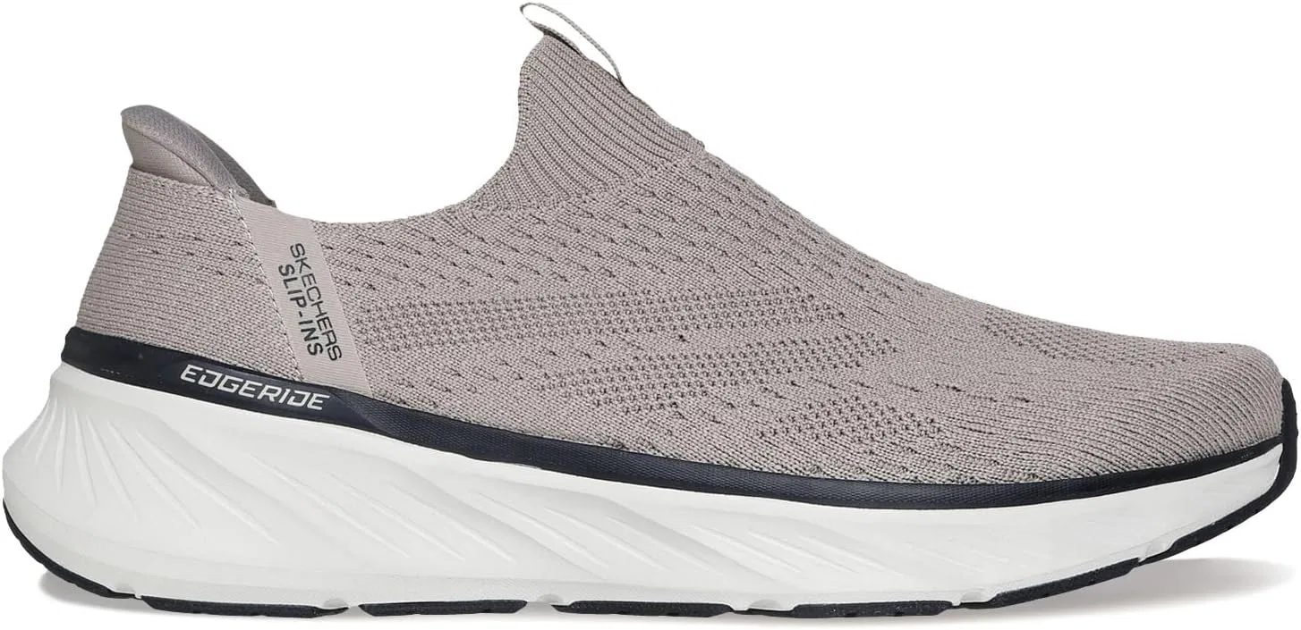 Мужские кроссовки Skechers Edgeride Commissioner Hands Free Slip-in, Taupe — фото 2