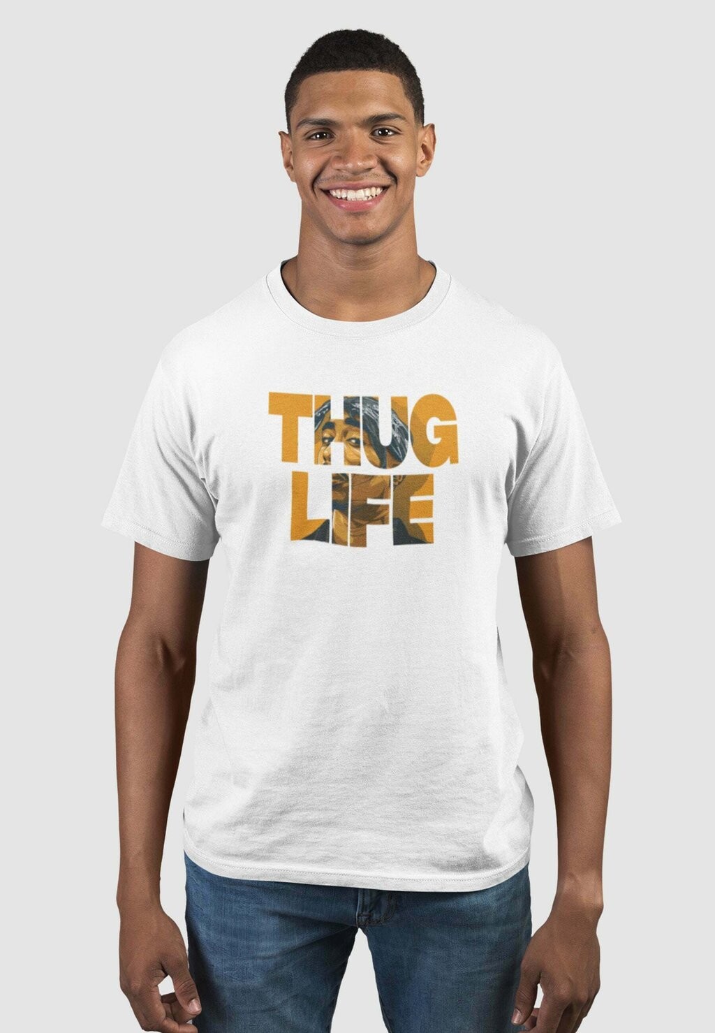 

Футболка с принтом THUG LIFE ART WORK Novux, цвет weiß