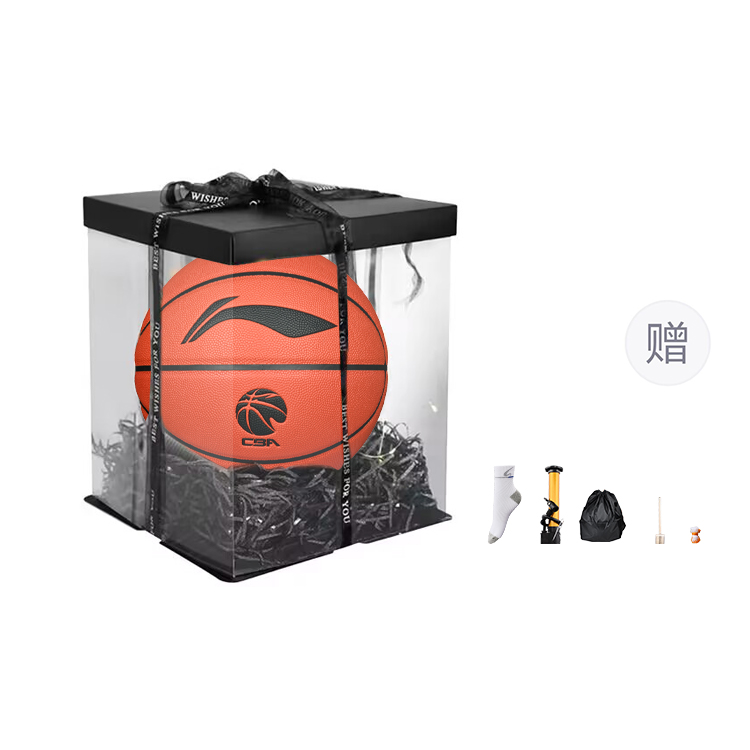 

LINING Баскетбольный мяч CBA Collection PU коричневый размер 7 тренировочный unisex