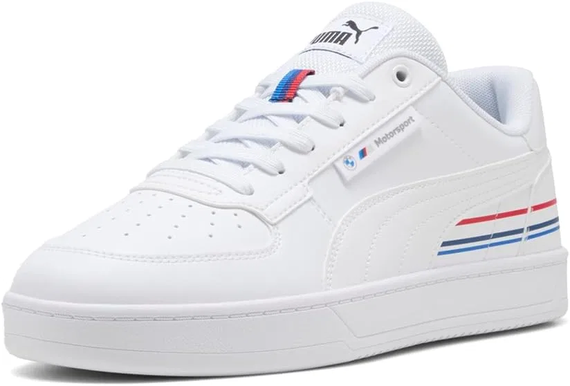 Мужские кроссовки PUMA BMW M Motorsport X Caven 2.0 на шнуровке, повседневные, белые — фото 2