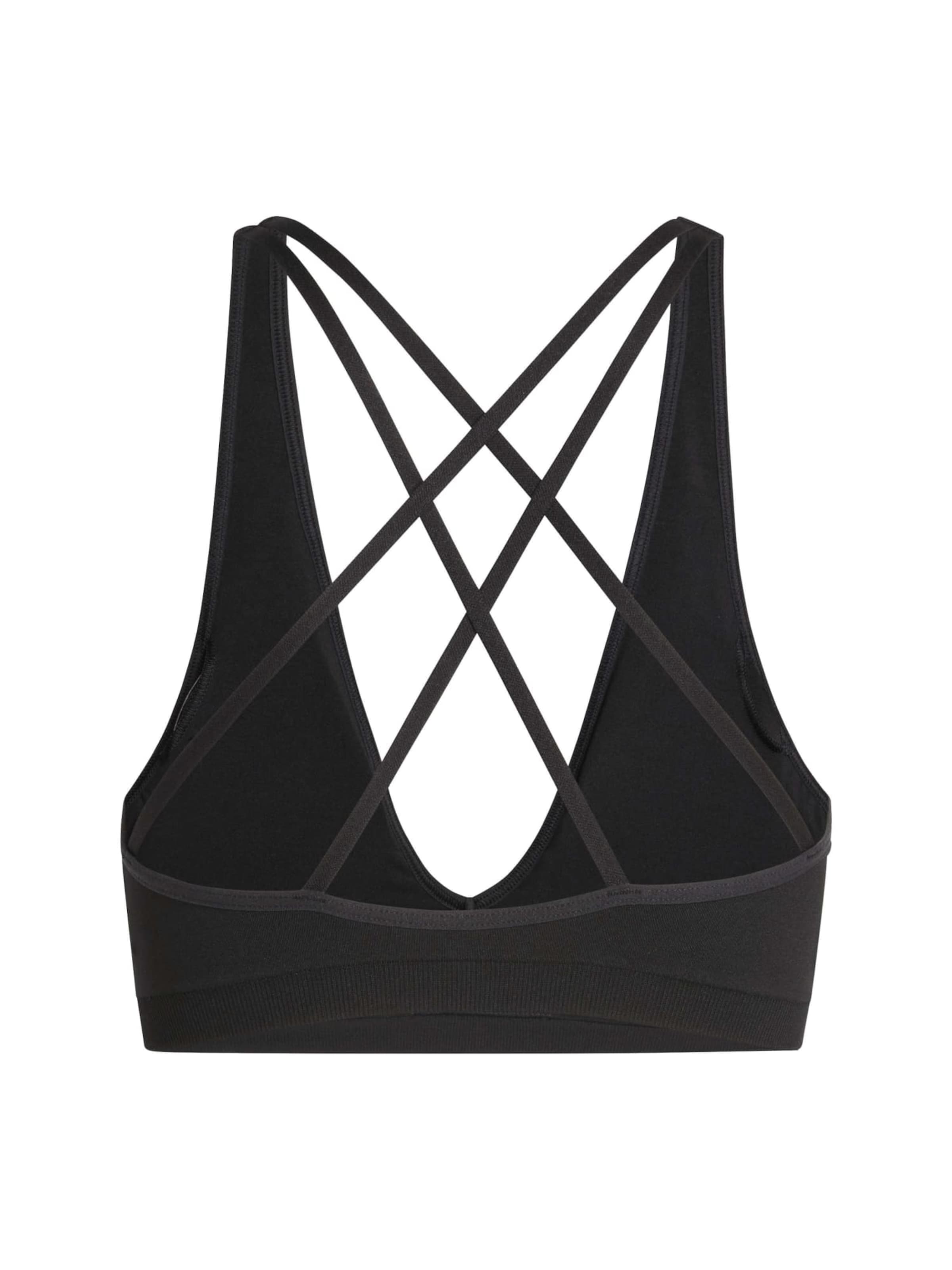 Adidas Performance Спортивный бюстгальтер-бралетт 'Essentials' в черном цвете — фото 2
