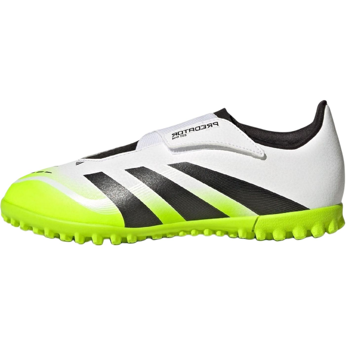 Adidas Predator CLUB устойчивые к истиранию низкие детские футбольные бутсы white black green kids — фото 3