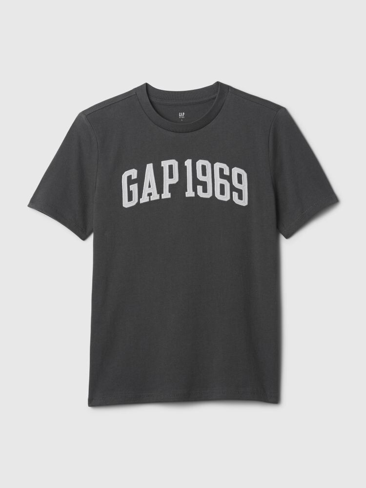 

Детская футболка с логотипом Gap, серый