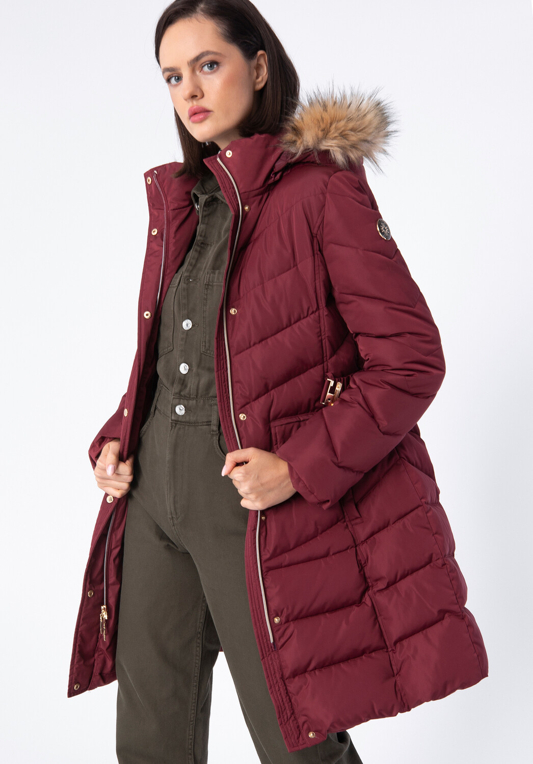 

Кожаная куртка Wittchen Polyester jacket, цвет Dark red