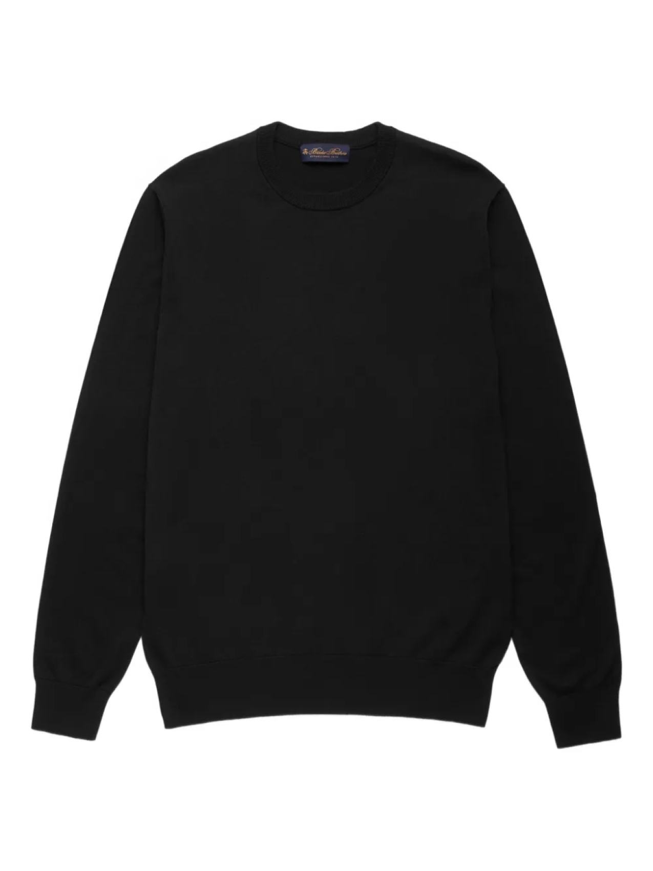 

Свитер с круглым вырезом Brooks Brothers, черный