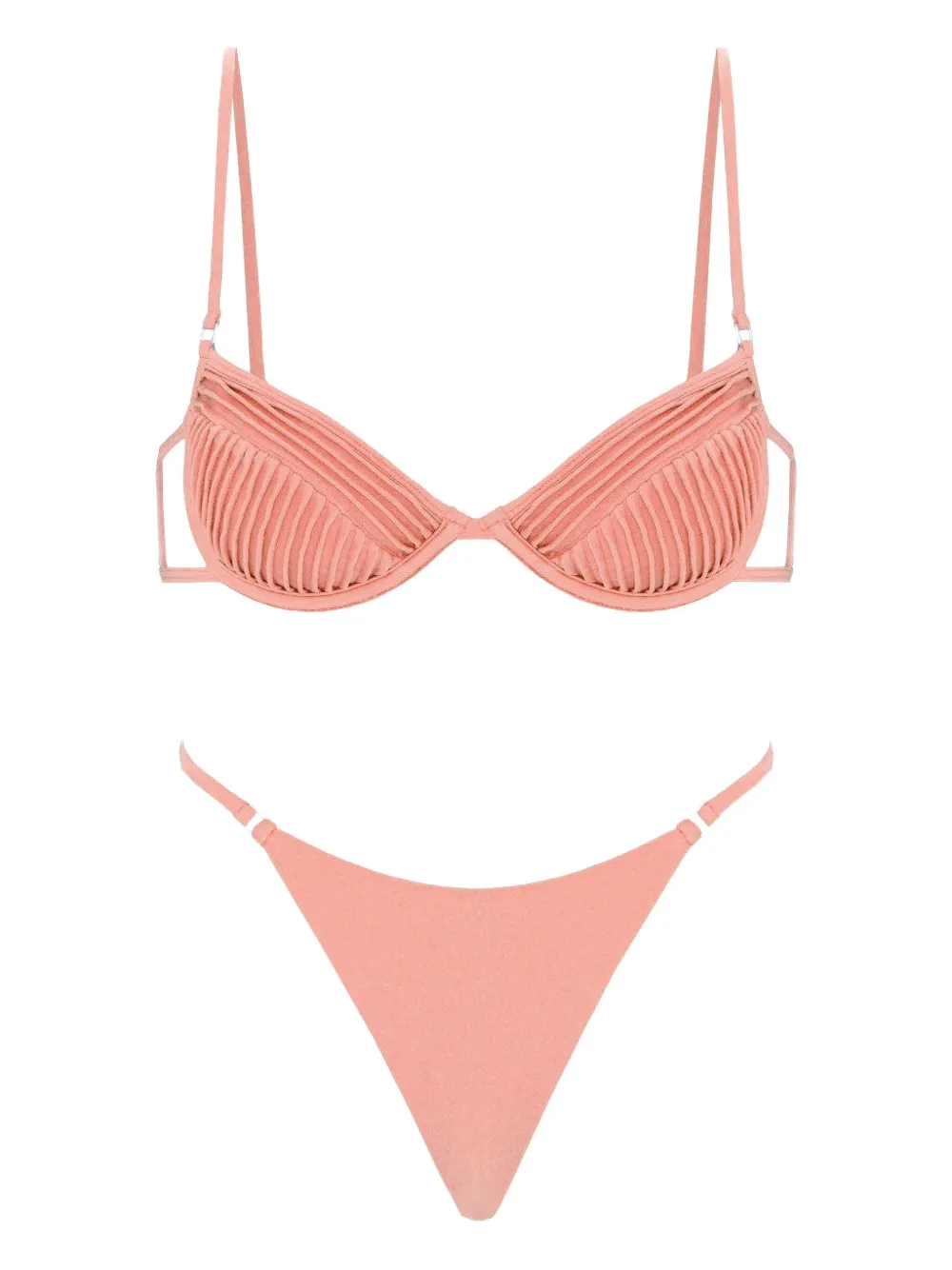 

Купальник-бикини Amy с драпировкой Selia Richwood, розовый