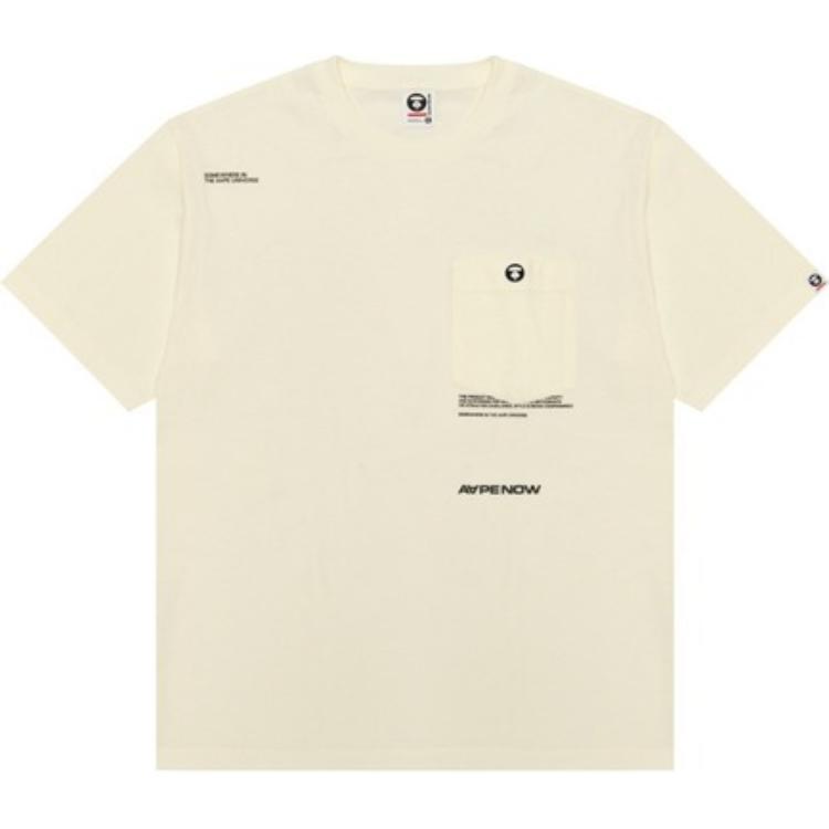 

Футболка мужская Crew Neck Aape, айвори