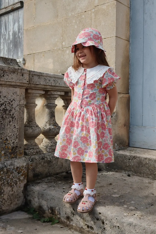 

Детское хлопковое платье COEUR COLLAR DRESS GOTS Konges Sløjd, розовый