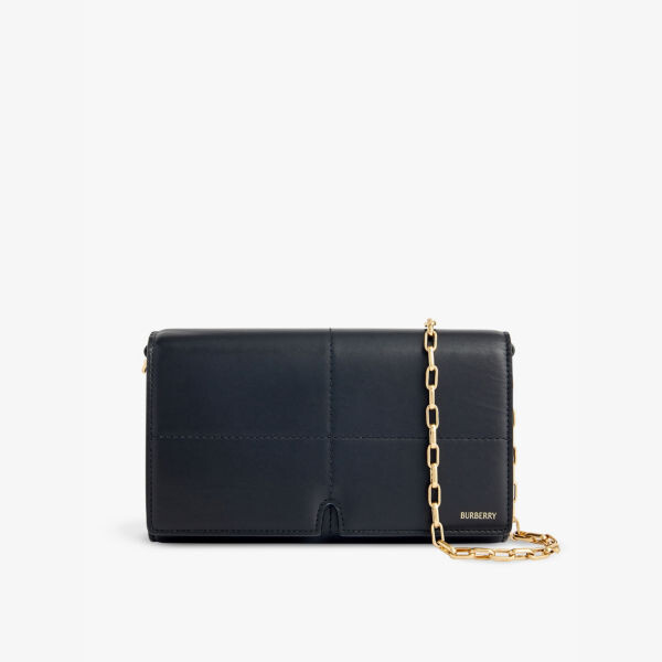 

Кошелек кожаный на цепочке Burberry, черный