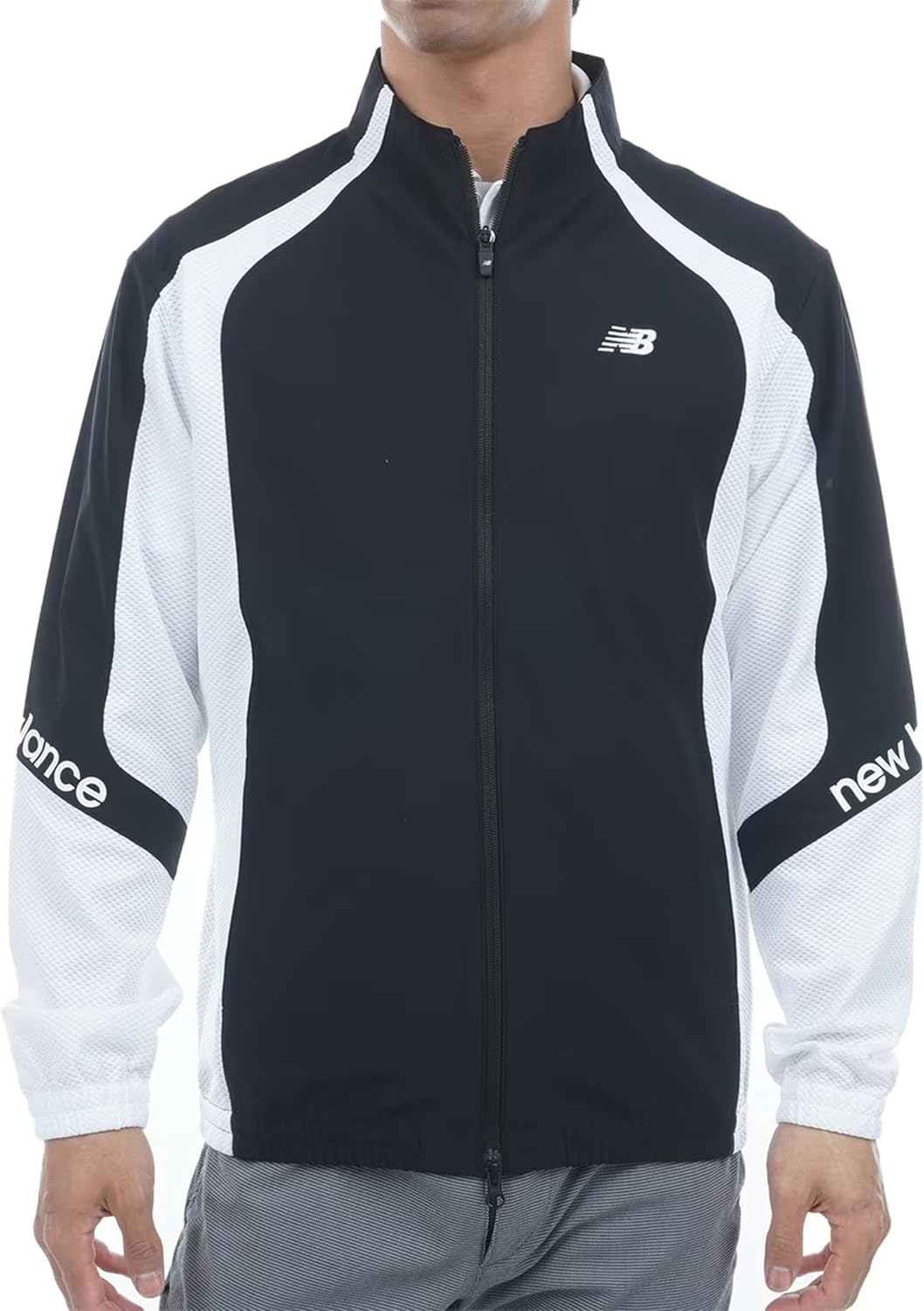 

Мужская гибридная толстовка для гольфа New Balance 012-5162002 (эластичная, с логотипом бренда), белый/черный