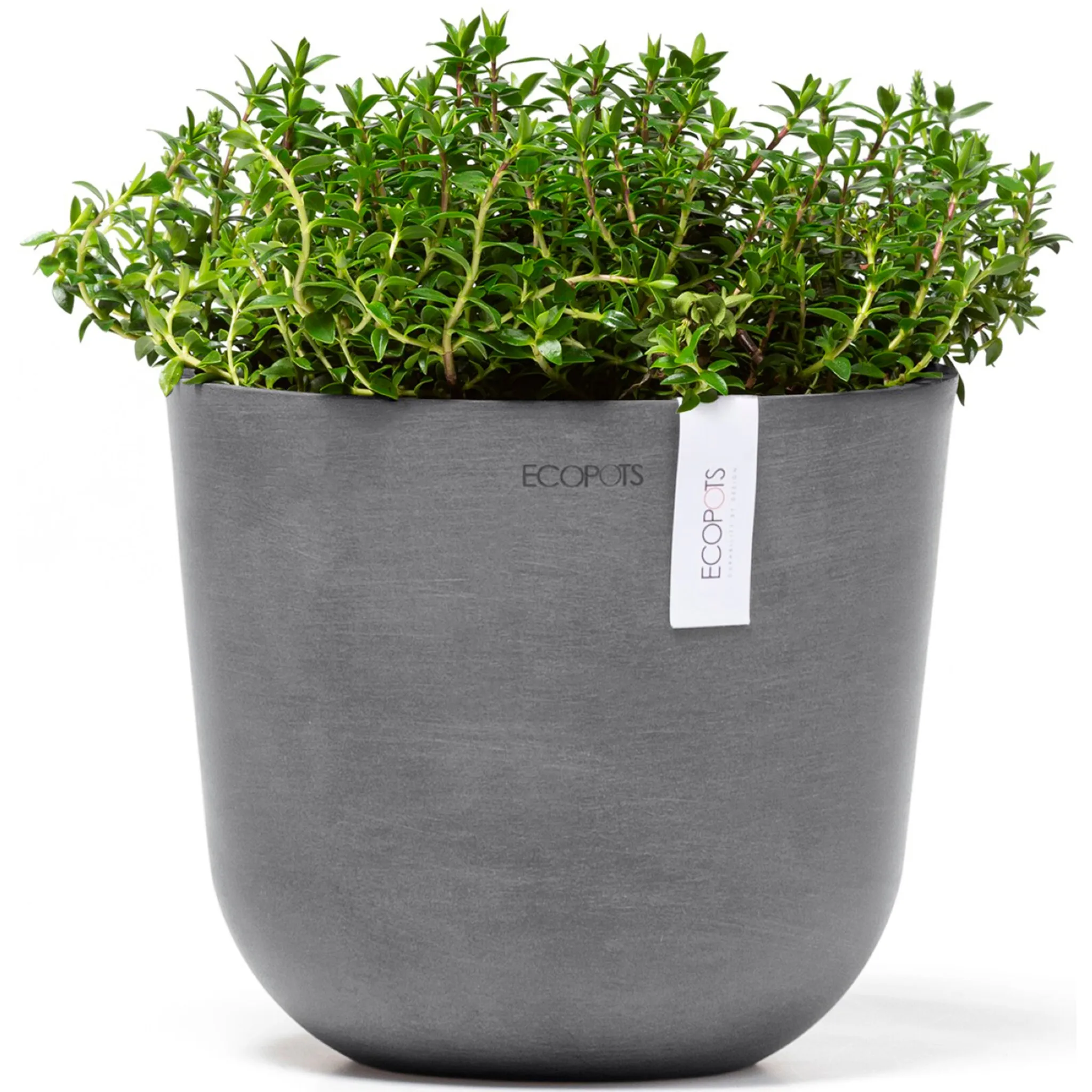 

Цветочный горшок ECOPOTS «Oslo Mini 19 Grey», для использования в помещении, серый