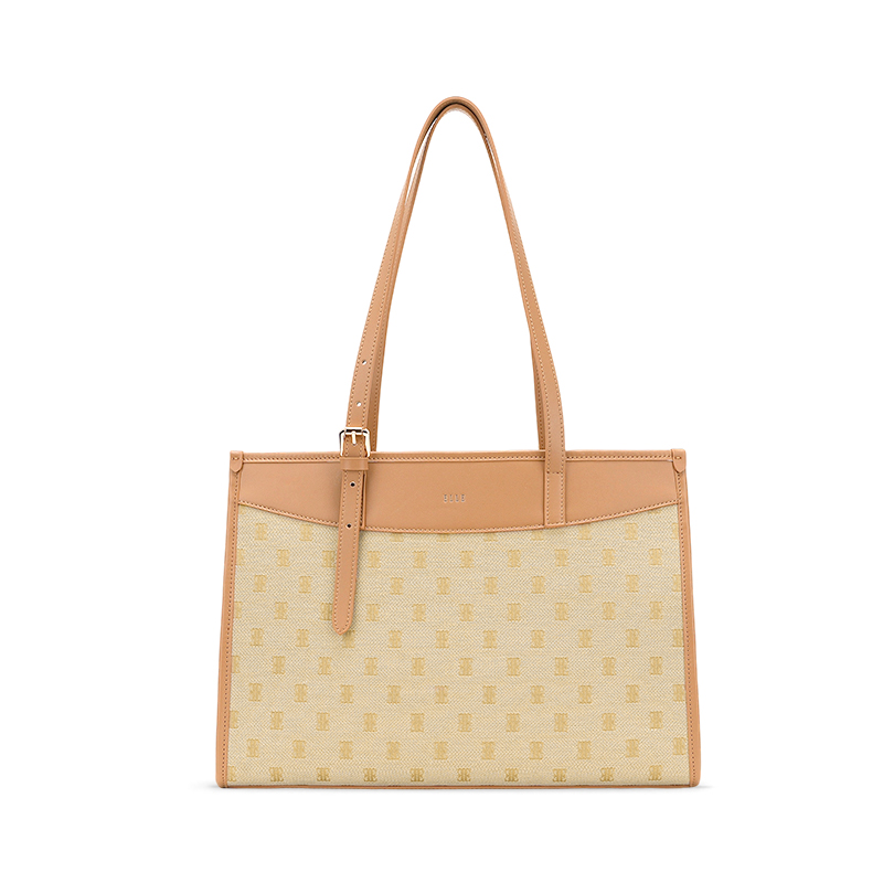 

Тканевая сумка-шоппер, большая женская сумка через плечо ELLE, oat оранжевый