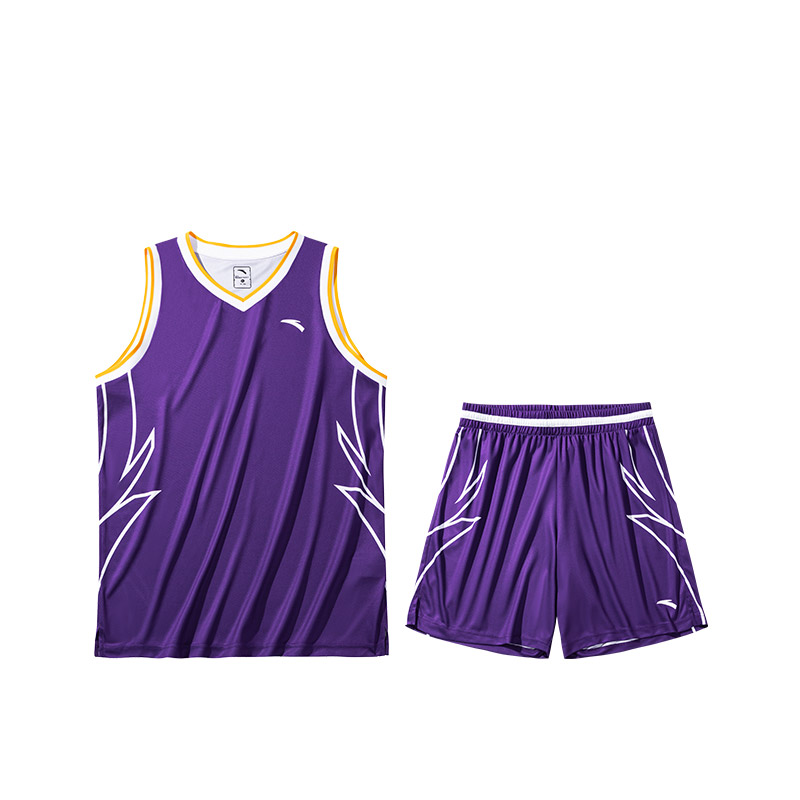 

ANTA Баскетбольные костюмы мужские темно-синий фиолетовый