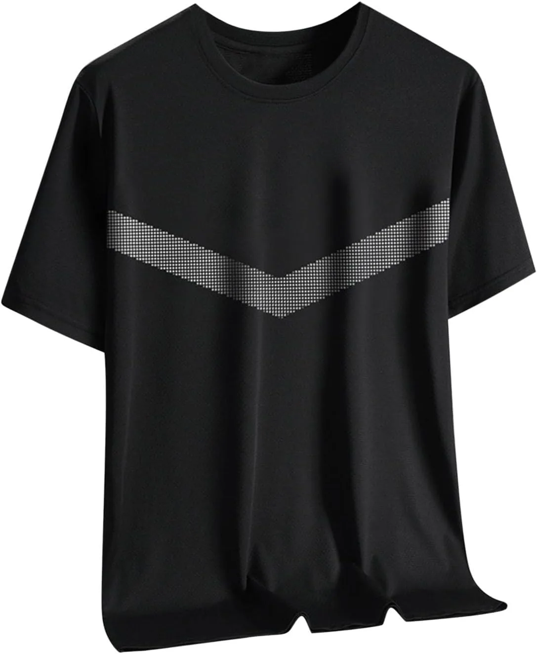 

Мужская футболка с защитой от солнца UPF 50+, короткий рукав, круглый вырез, Ice Silk, дышащая, для тренировок