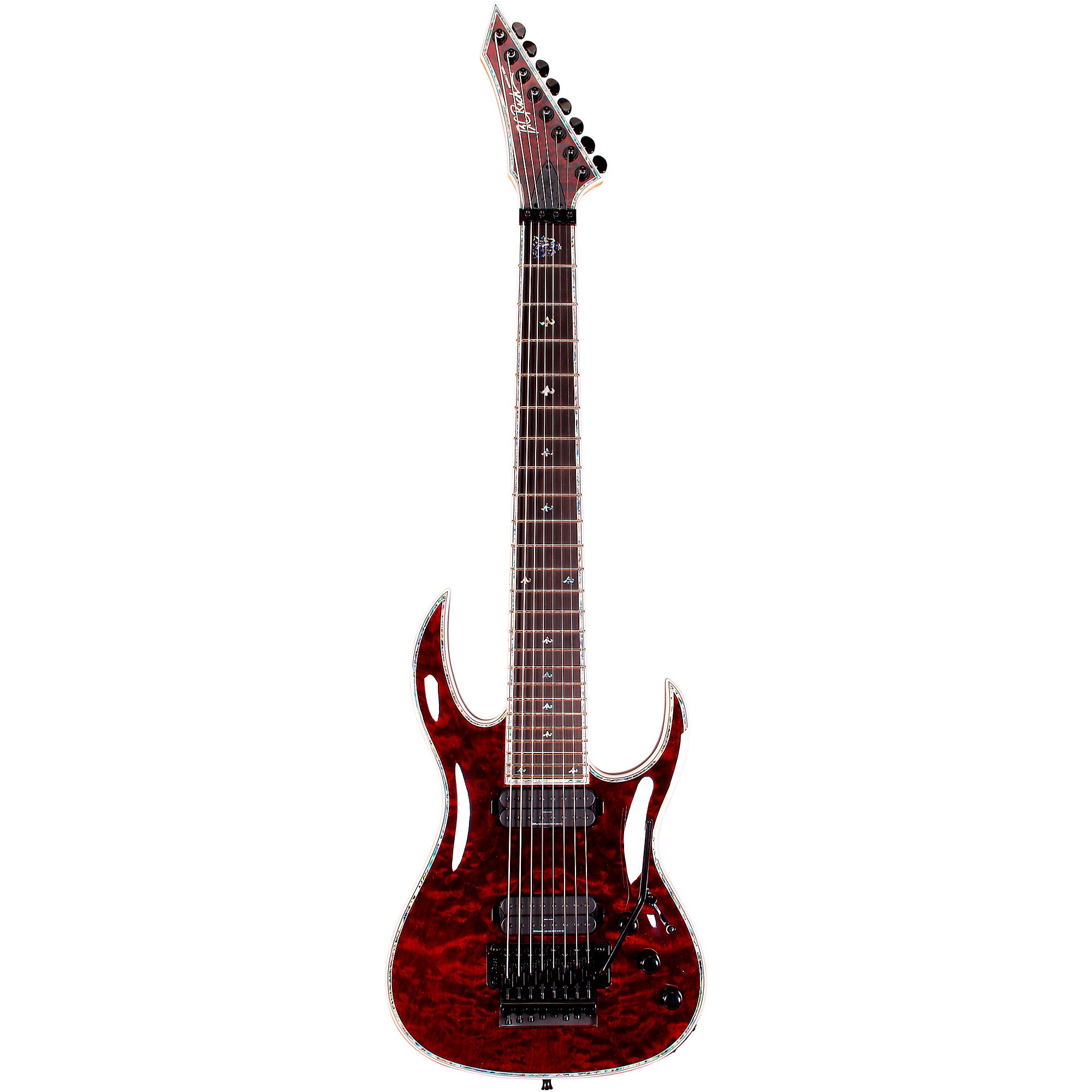 

B.C. Rich Shredzilla 8 Prophecy Archtop с электрогитарой Floyd Rose Black Cherry