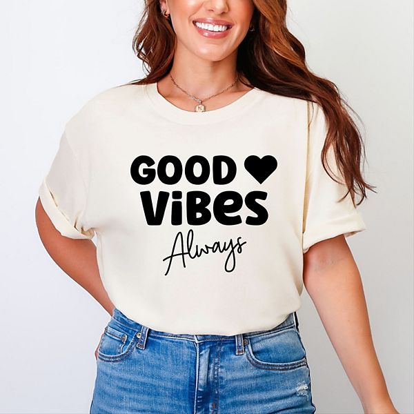 

Футболка Good vibes always garment dyed Simply Sage Market, Ivory, Зеленый, Футболка Good vibes always garment dyed Simply Sage Market, Ivory