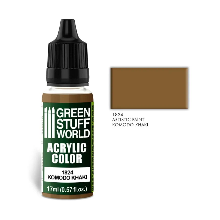 

Комодо Хаки, Paint - Acrylic Color Paint - 17ml (Green Stuff World)