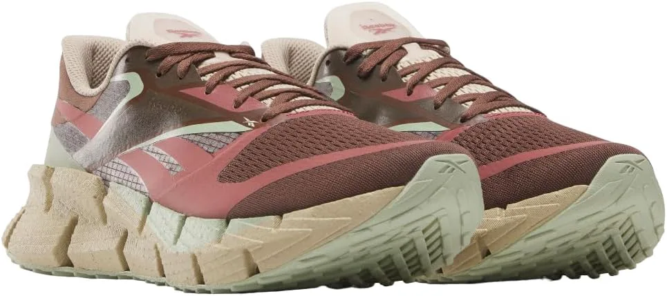 Мужские беговые кроссовки Reebok Floatzig, розовый/зеленый — фото 3