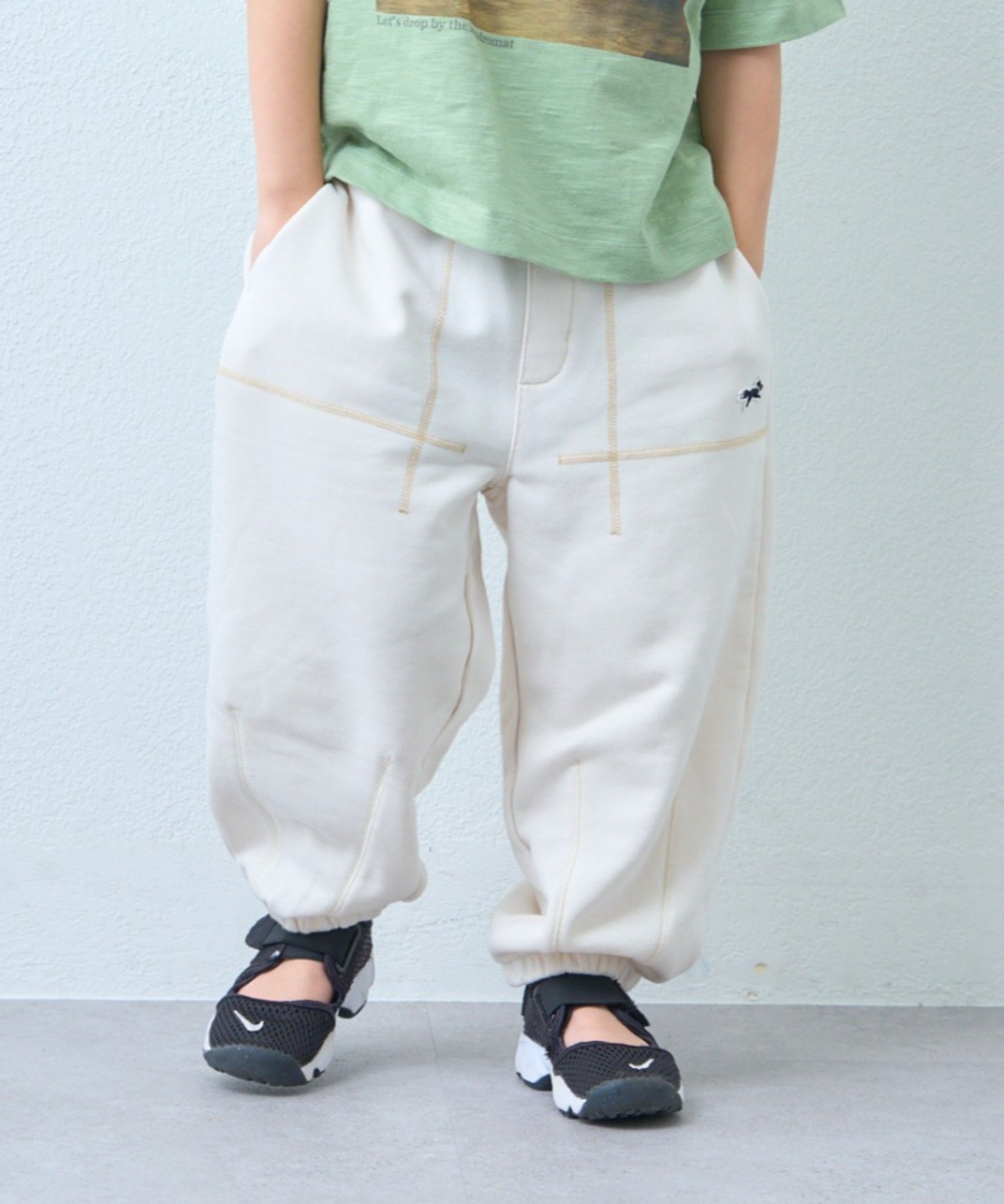 Свитшот Stitch Curve в цвет изделия CIAOPANIC TYPY, Ivory