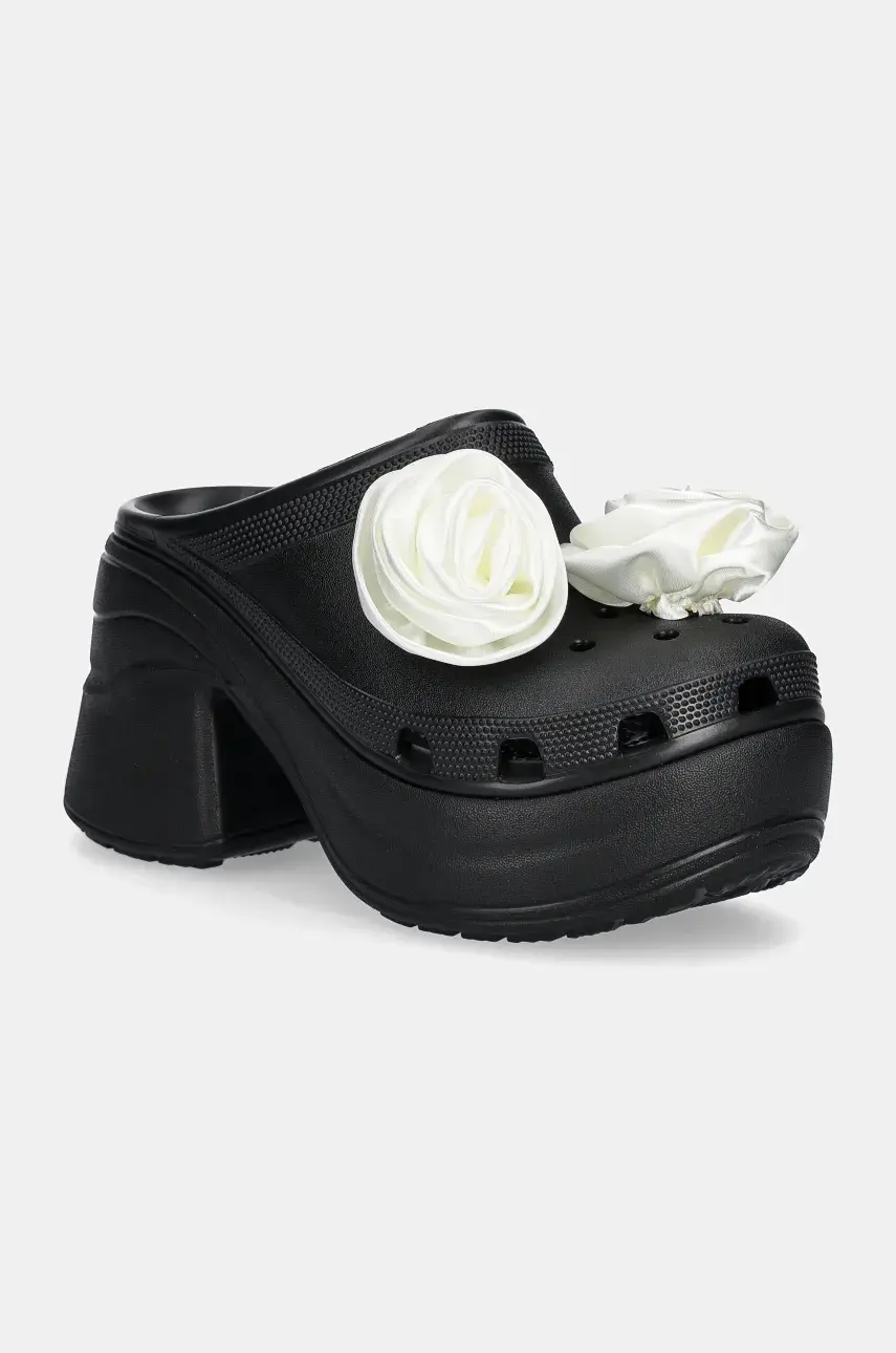 Шлепанцы Siren Rosette Clog Crocs, черный