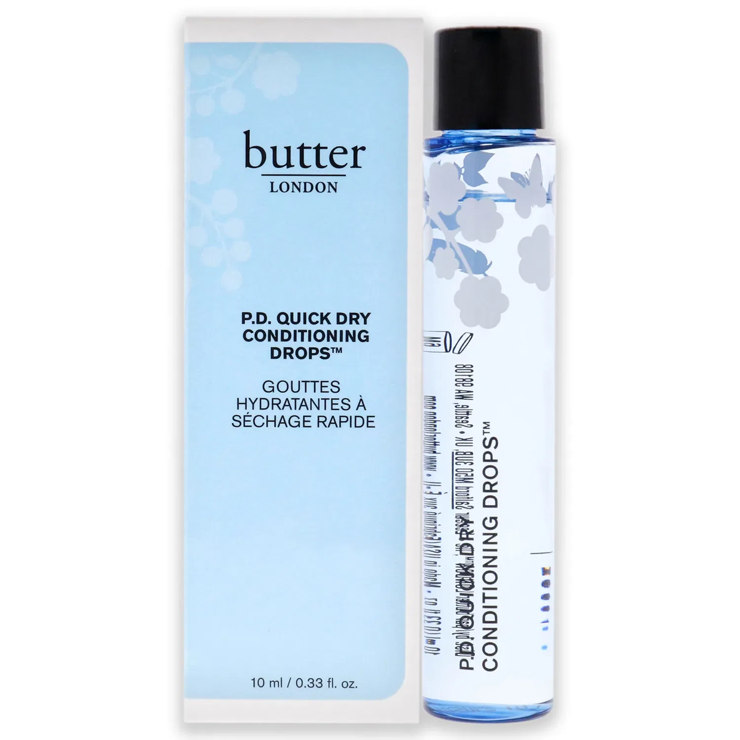 Быстросохнущие кондиционирующие капли для ногтей PD Quick Dry Conditioning Drops от Butter London для женщин - 0,33 унции (0,33 унции) для ухода за ногтями, Clear