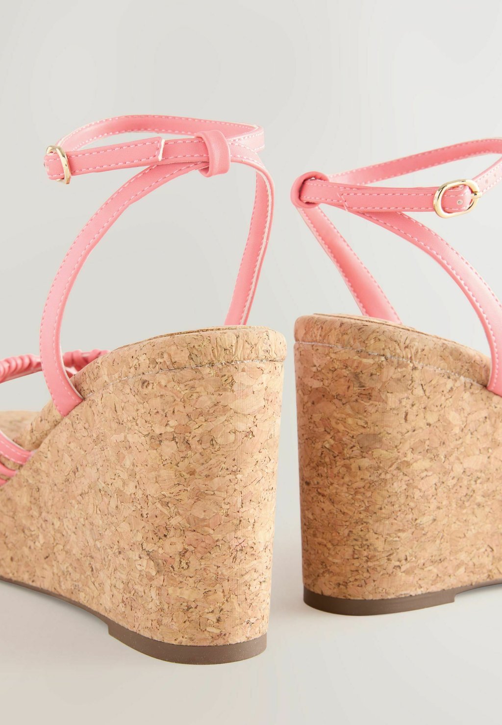 Босоножки на танкетке REGULAR FIT - FOREVER COMFORT TOE WEAVE DETAIL - Platform sandals Next, розовый — фото 3