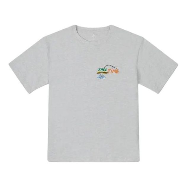 

Футболка Converse Summer Fishing T-Shirt 'Grey', серый