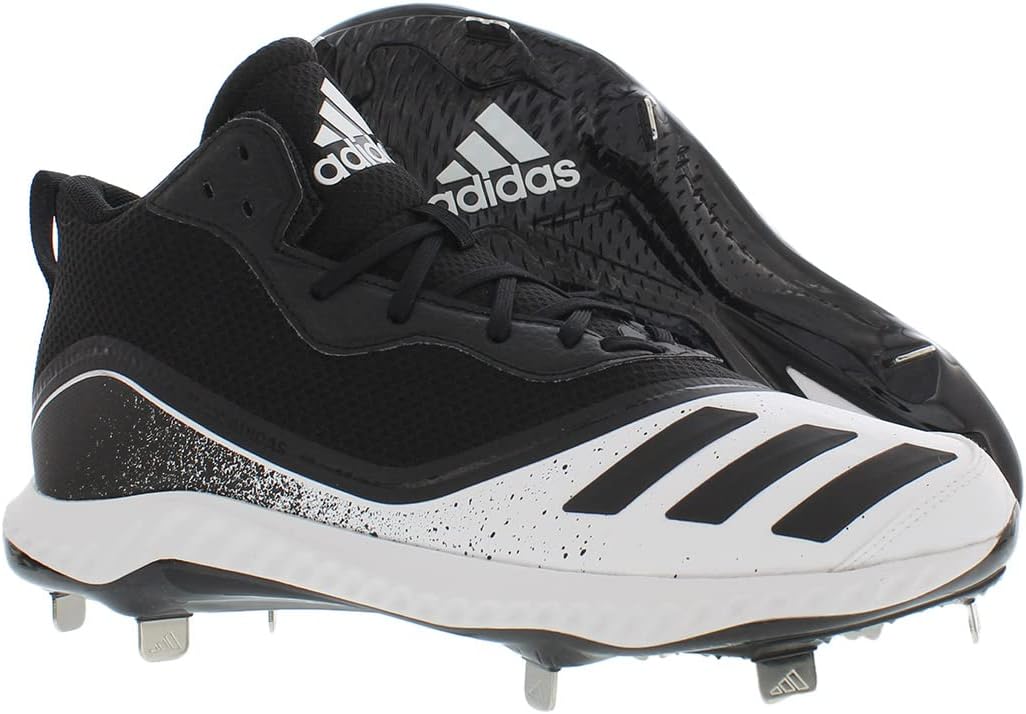 Мужские бейсбольные бутсы adidas Icon V Bounce, белый/черный — фото 4