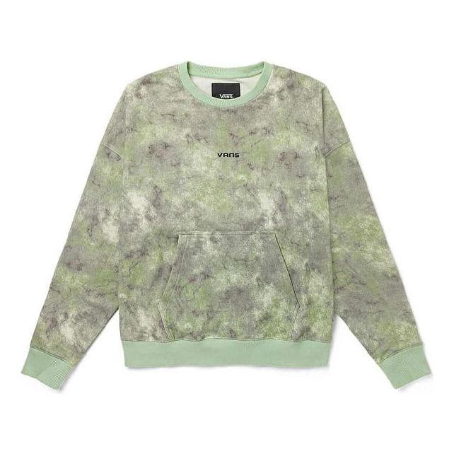 

Толстовка Vans Tie Dye Loose Round Neck Pullover Couple Style Green VN0A5H8UYAN